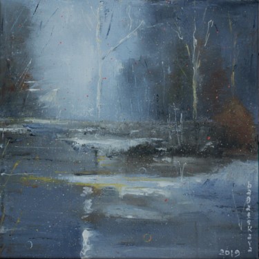 Painting titled "The winter" by Nataliya Bagatskaya, Original Artwork, Oil