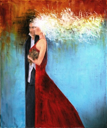 Картина под названием "Walking Together" - Nataliya Bagatskaya, Подлинное произведение искусства, Масло