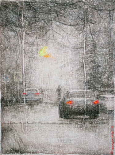 Картина под названием "The Way Home" - Nataliya Bagatskaya, Подлинное произведение искусства, Темпера