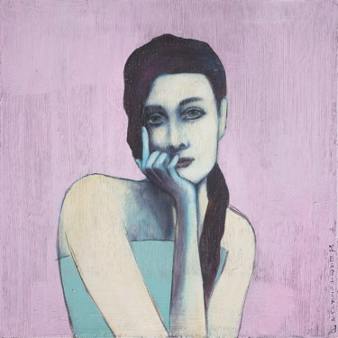 Ζωγραφική με τίτλο "Stranger Girl-2" από Nataliya Bagatskaya, Αυθεντικά έργα τέχνης, Ακρυλικό