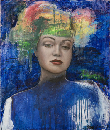 Картина под названием "Stranger Girl-3" - Nataliya Bagatskaya, Подлинное произведение искусства, Акрил