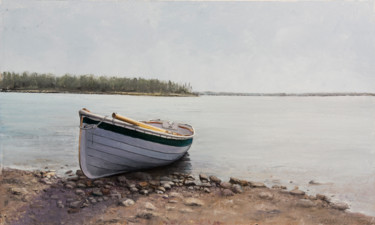 Malerei mit dem Titel "On the Riverside" von Nataliya Bagatskaya, Original-Kunstwerk, Öl