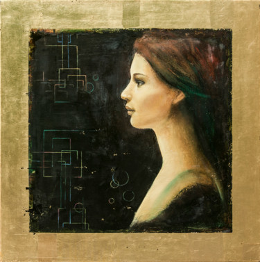 Painting titled "Nefertiti" by Nataliya Bagatskaya, Original Artwork, Oil