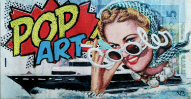 「Pop Art Acrylic Pai…」というタイトルの絵画 Nataliya Bagatskayaによって, オリジナルのアートワーク, アクリル