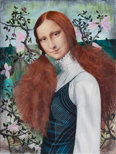 Malerei mit dem Titel ""In the Magnolia Ga…" von Nataliya Bagatskaya, Original-Kunstwerk, Acryl