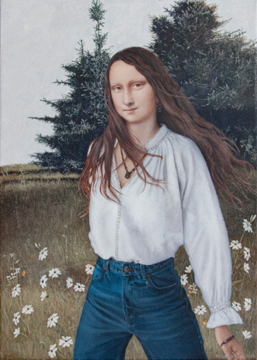 Painting titled "The Wind" by Nataliya Bagatskaya, Original Artwork, Acrylic