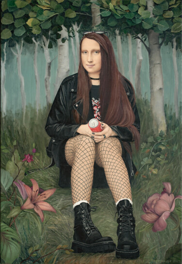 Peinture intitulée "The Coca-Cola" par Nataliya Bagatskaya, Œuvre d'art originale, Acrylique
