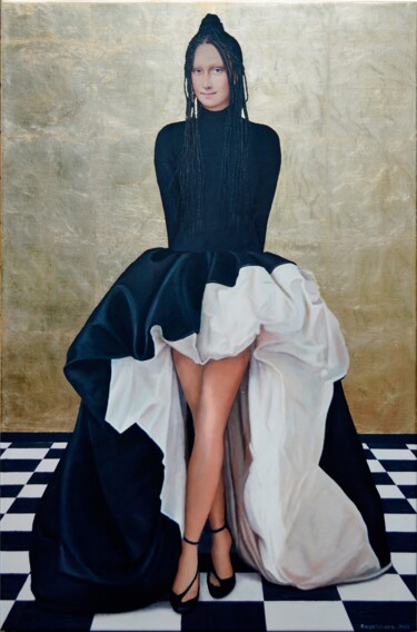 Painting titled "Chess Queen" by Nataliya Bagatskaya, Original Artwork, Acrylic