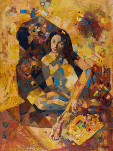 Painting titled "Kateryna" by Begisheva, Original Artwork, Oil