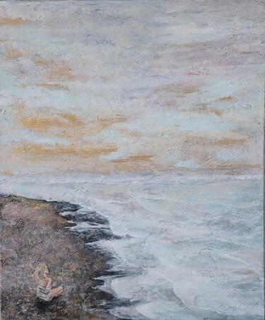 Painting titled "Ocean" by Nataliya Kanavalava, Original Artwork, Acrylic