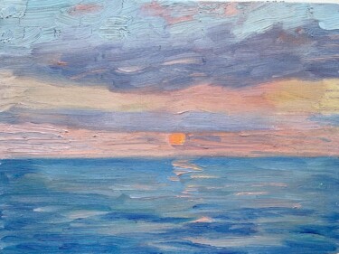 Peinture intitulée "Sunrise" par Nataliya Lemesheva, Œuvre d'art originale, Huile
