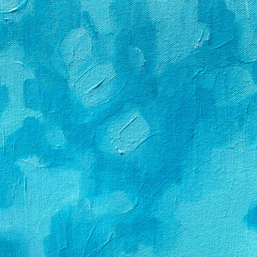 Malerei mit dem Titel "Shadow turquoise 10" von Nataliya Lemesheva, Original-Kunstwerk, Öl