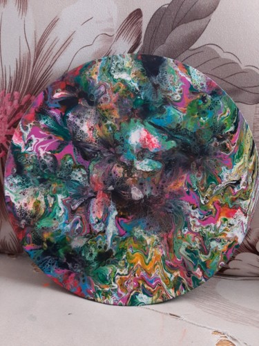 Pintura titulada "Abstracto flores" por Nataliya Tarasyuk, Obra de arte original, Acrílico