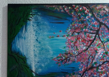 Pintura titulada "Escada floresente" por Nataliya Tarasyuk, Obra de arte original, Acrílico