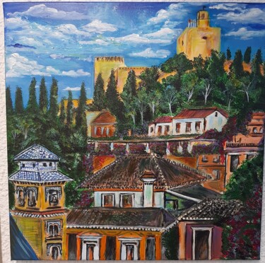 Pintura titulada "Alhambra de Granada" por Nataliya Tarasyuk, Obra de arte original, Acrílico
