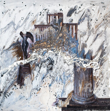 Malarstwo zatytułowany „The end of the clas…” autorstwa Natalja Surikova, Oryginalna praca, Akryl Zamontowany na Drewniana r…
