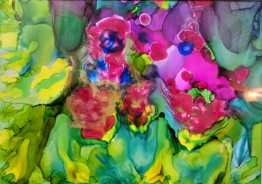 Schilderij getiteld "colors of life" door Natalja Surikova, Origineel Kunstwerk, Inkt