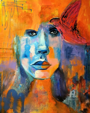 Painting titled "A woman of the thir…" by Natalja Surikova, Original Artwork, Oil