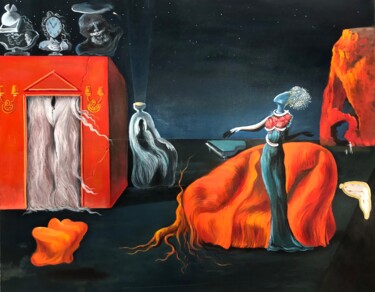 Ζωγραφική με τίτλο "Странности" από Наталия Осадчук, Αυθεντικά έργα τέχνης, Λάδι