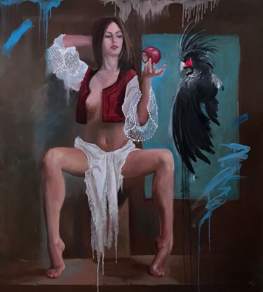 Malerei mit dem Titel "Македонская" von Наталия Осадчук, Original-Kunstwerk, Öl