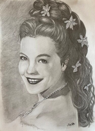 Drawing titled "Romy" by Nataly Art, Original Artwork, Pencil