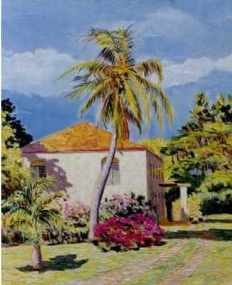 Painting titled "Martinique , Martin…" by Nataly Jolibois, Original Artwork, Oil