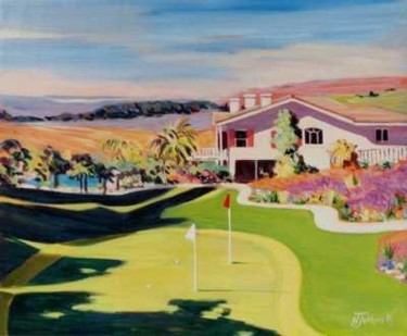 Painting titled "Olivenhain, Rancho…" by Nataly Jolibois, Original Artwork