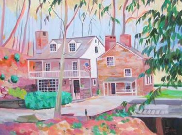 Painting titled "Jim's house Philade…" by Nataly Jolibois, Original Artwork
