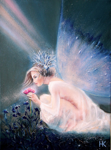 Malerei mit dem Titel "breath of life" von Nataliia Kartseva (Nk), Original-Kunstwerk, Öl