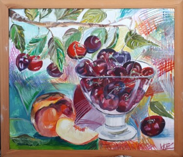 Malerei mit dem Titel "summer fragrance" von Nataly Shi, Original-Kunstwerk, Öl