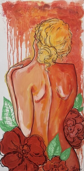 Painting titled "Sensuality" by Natalya Cernov, Original Artwork, Acrylic