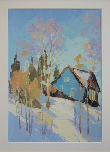 Painting titled "November" by Natalya Egorova, Original Artwork, Oil