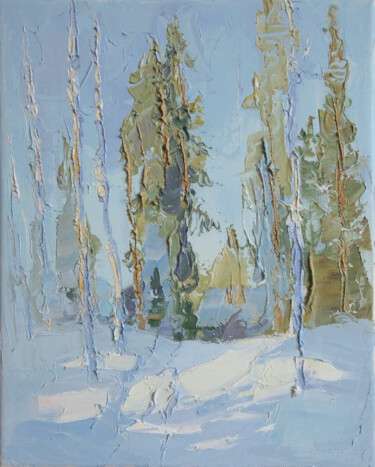 Painting titled "February" by Natalya Egorova, Original Artwork, Oil