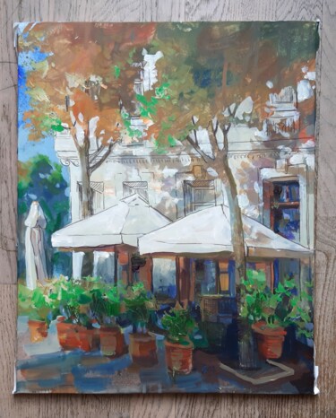 Pintura intitulada "Картина "Осень в Ба…" por Natalya Makoed, Obras de arte originais, Acrílico