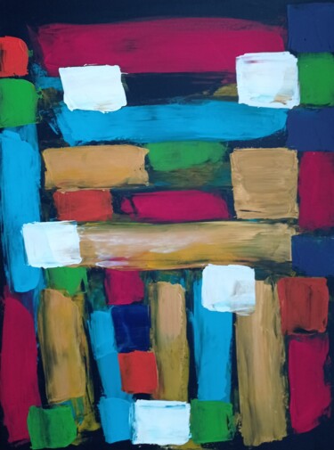 Malerei mit dem Titel "" L'équilibre"" von Natalya Mougenot, Original-Kunstwerk, Acryl