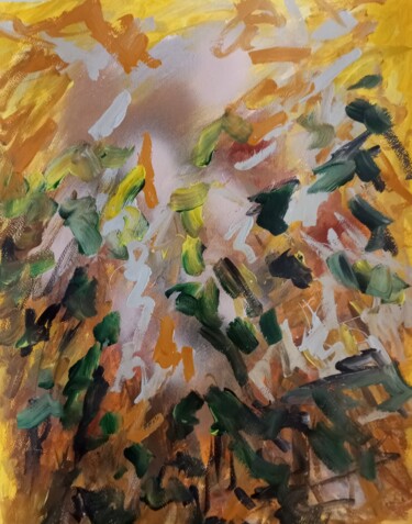 Картина под названием ""Tourbillon floral"" - Natalya Mougenot, Подлинное произведение искусства, Акрил