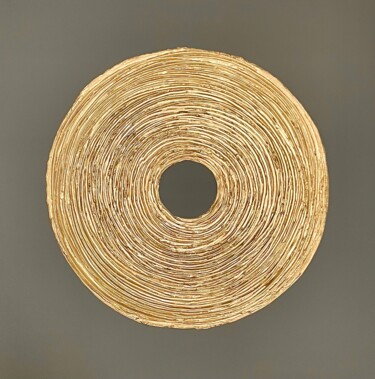 绘画 标题为“Golden circle” 由Natalya Nesterenko, 原创艺术品, 丙烯 安装在木质担架架上