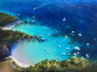 Pintura titulada "Mediterranean" por Natalya Paydugina, Obra de arte original, Pastel