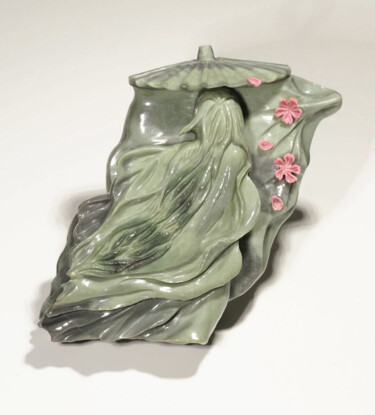 Скульптура под названием "Sakura" - Natalya Pecherina, Подлинное произведение искусства, Камень