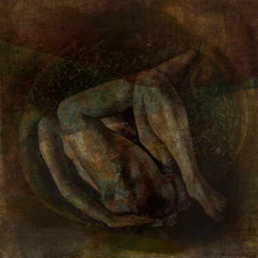 Картина под названием "in the circle" - Наталя Правда, Подлинное произведение искусства, Масло
