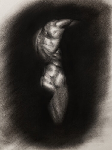 Рисунок под названием "IN THE SHADOWS" - Наталя Правда, Подлинное произведение искусства, Пастель