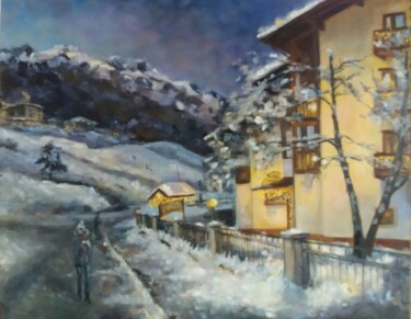 Painting titled "Andalo" by Natalya Smirnova, Original Artwork, Oil