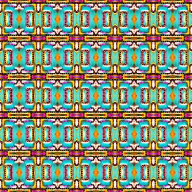Ornamental Artwork Authentisch türkis Digitale Kunst mit dem Titel "Ornamental Artwork…" von Natalya Volynska, Original-Kunstwerk, 2D Digital Work
