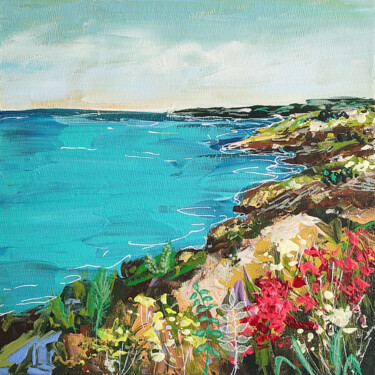 Malerei mit dem Titel "Seascape Painting A…" von Natalya Volynska, Original-Kunstwerk, Acryl