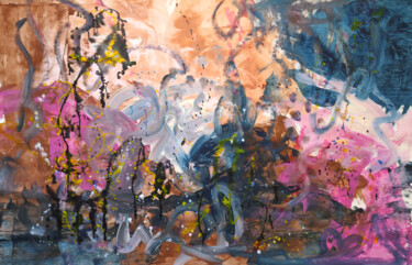 Malerei mit dem Titel "Universe Painting A…" von Natalya Volynska, Original-Kunstwerk, Acryl
