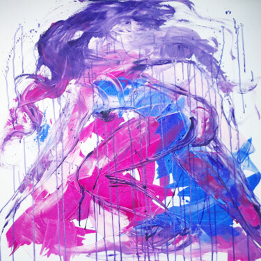Pintura intitulada "Running Girl Origin…" por Natalya Volynska, Obras de arte originais, Acrílico