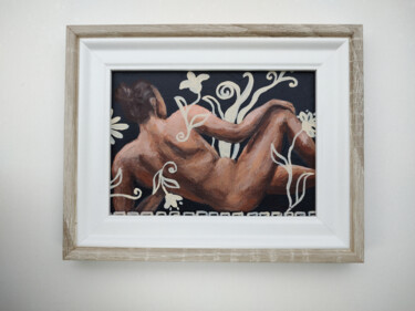 "Man Nude Original A…" başlıklı Tablo Natalya Volynska tarafından, Orijinal sanat, Akrilik Karton üzerine monte edilmiş