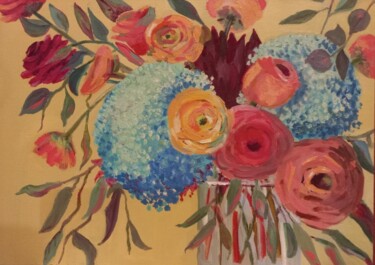 Pittura intitolato "bouquet" da Natalya Yurina, Opera d'arte originale, Olio