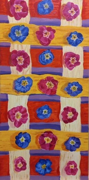 Painting titled "Carpet" by Natalya Yurina, Original Artwork, Oil