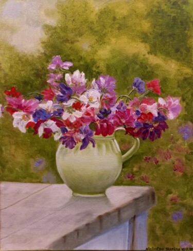 Pintura intitulada "Summer colors" por Natalya Yurina, Obras de arte originais, Óleo